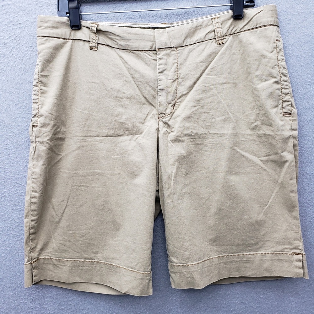 Vintage Polo Jeans Company Kelsey Bermuda Chino Shorts Khaki Tan Preppy Size 30